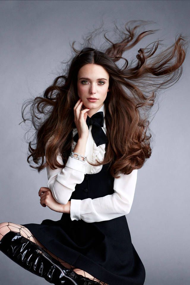 Stacy Martin in Saint Laurent by Hedi Slimane