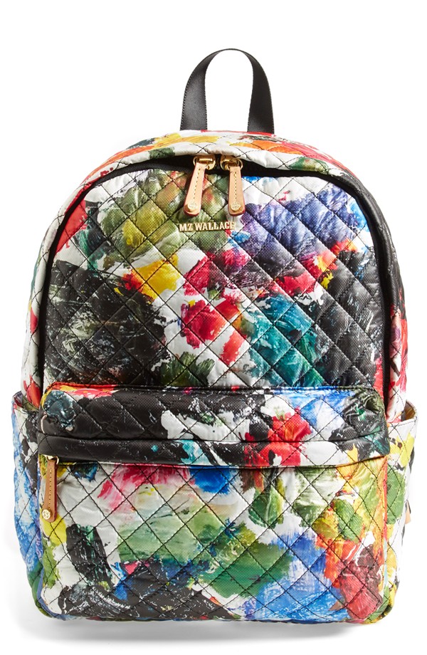 MZ Wallace 'Metro' Quilted Oxford Nylon Backpack $245