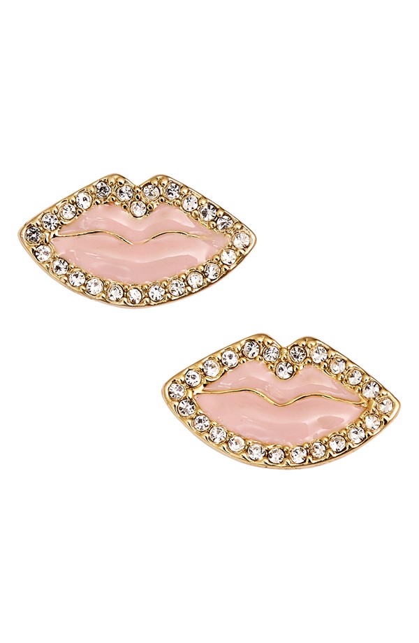 kate spade new york 'love list' lip stud earrings $48