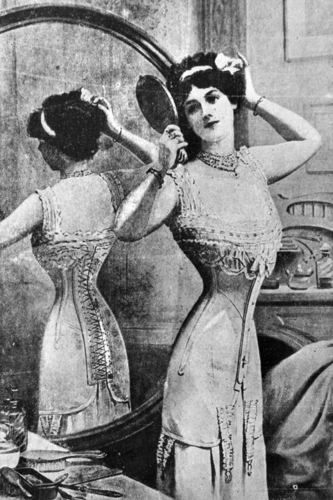 1900's -- Corsets. Internal organ damage, broken ribs, hours to get dressed—there is such thing as doing too much for fashun and corsets are it.