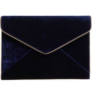 Rebecca Minkoff Leo Velvet Envelope Clutch $95